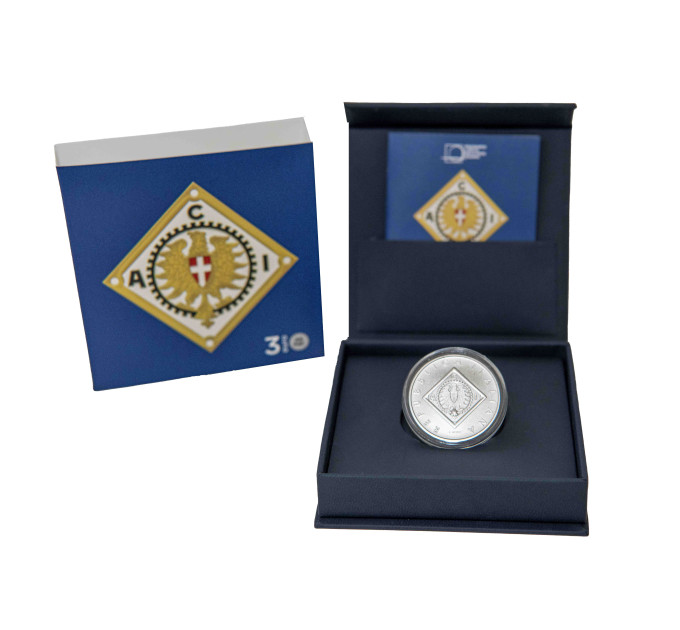 Italia 3 euro Argento BU 2025 - 120° anniversario della fondazione dell'ACI - Automobile Club d'Italia