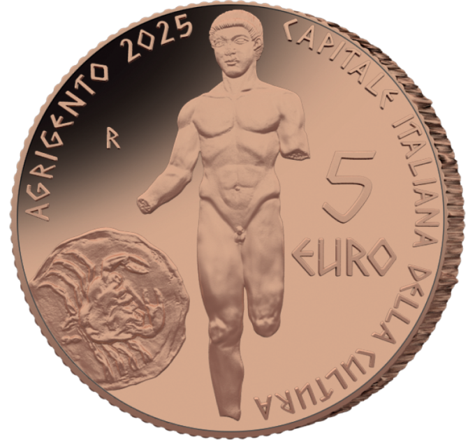 Italia 5 euro BU 2025 - Capitali Italiane della Cultura - Agrigento