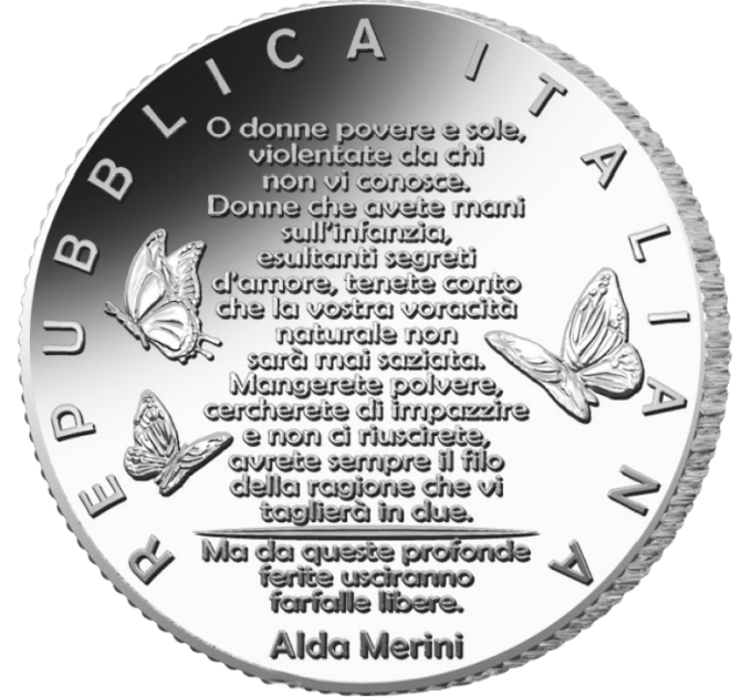 Italia 5 euro Argento BU 2025 - Contro la violenza sulle donne