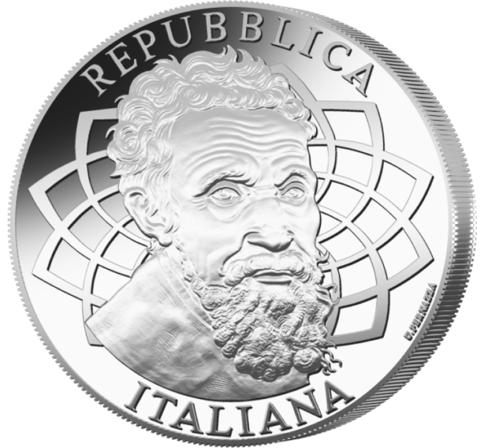 Italia 5 euro Argento BU 2025 - 550° Anniversario della Nascita di Michelangelo