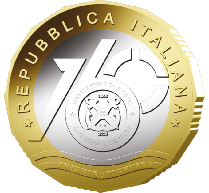Italia 6 euro BU 2025 - 160° Anniversario delle Capitanerie di Porto - Guardia Costiera
