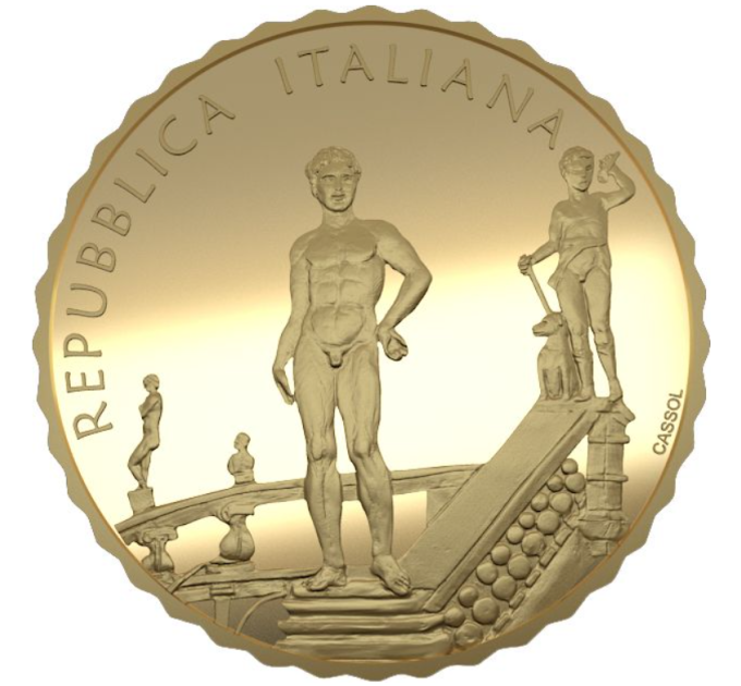 Italia 10 euro oro proof 2024 - Fontane d'Italia - Fontana Pretoria - Palermo