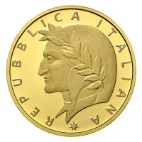 Italia 20 euro oro proof 2021 - 700° anniversario della morte di Dante Alighieri