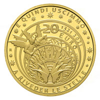Italia 20 euro oro proof 2021 - 700° anniversario della morte di Dante Alighieri