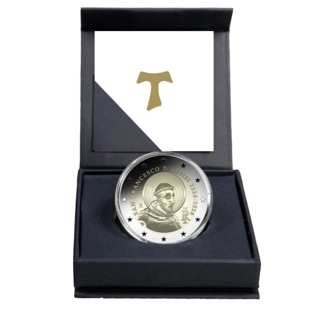 Italia 2 euro Proof Reverse 2026 - 800° Anniversario della morte di San Francesco d'Assisi