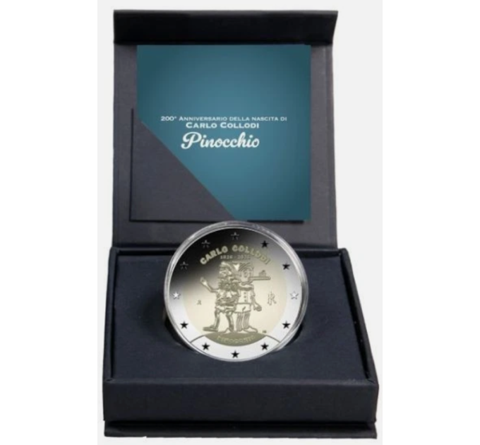 Italia 2 euro Proof 2026 - 200° Anniversario della nascita di Carlo Collodi