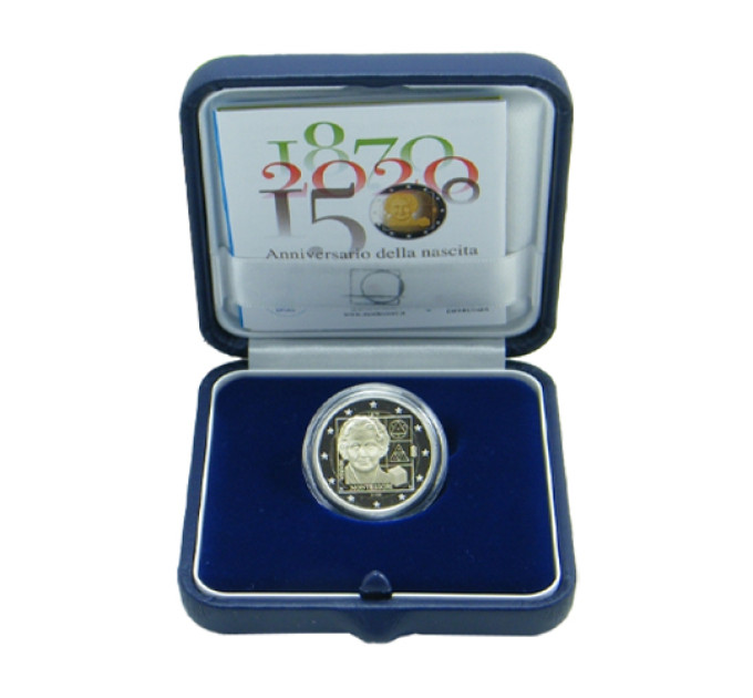 Italia 2 euro proof 2020 - Maria Montessori