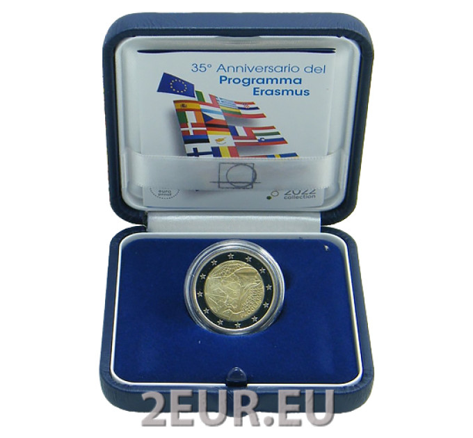 Italia 2 euro proof 2022 - 35 anni di Programma Erasmus