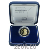 Italia 2 euro proof 2023 - 150° anniversario della morte di Alessandro Manzoni