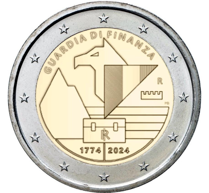 Italia 2 euro UNC 2024 - 250 anni di guardia di finanza