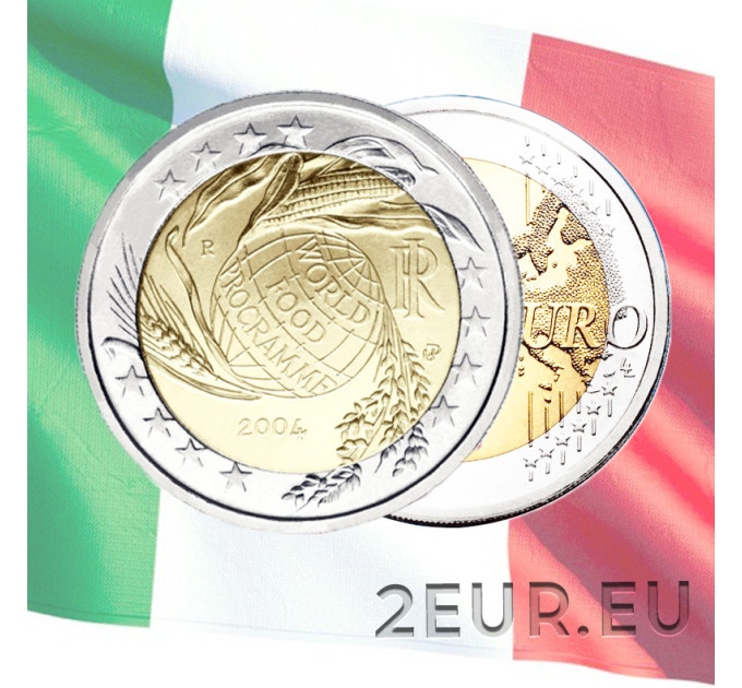 Italia 2 euro unc 2004 - Programma Alimentare Mondiale