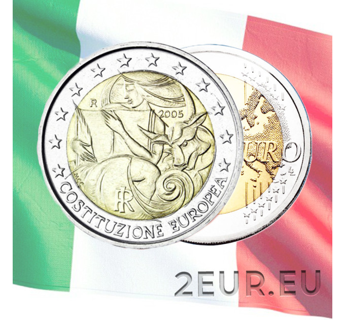 Italia 2 euro UNC 2005 - 1° Anniversario Costituzione Europea