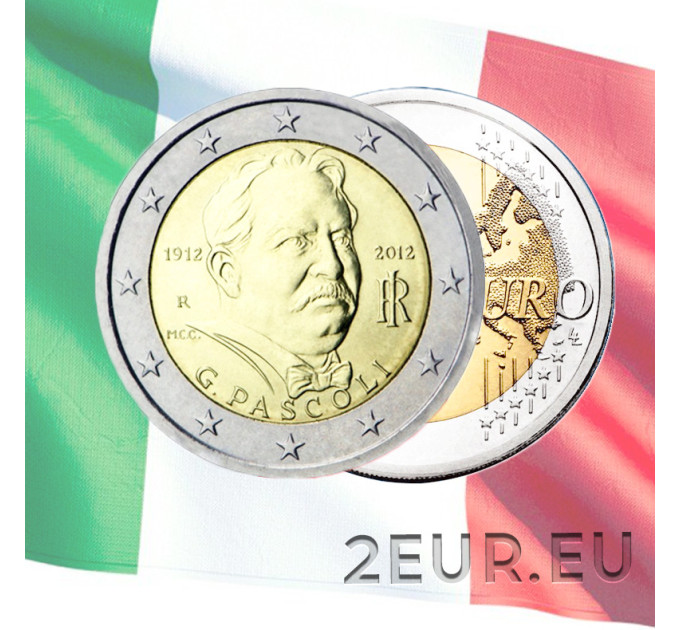 Italia 2 euro UNC 2012 - 100° Anniversario della Morte di Giovanni Pascoli