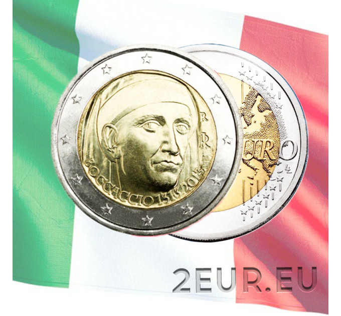 Italia 2 euro UNC 2013 - 700° Anniversario della Nascita di Giovanni Boccaccio