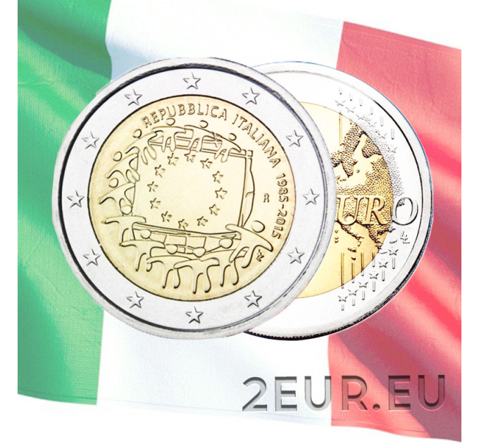 Italia 2 euro UNC 2015 - 30° Anniversario della Bandiera dell'UE