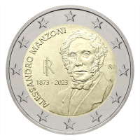 Italia 2 euro UNC 2023 - 150° Anniversario della Morte di Alessandro Manzoni