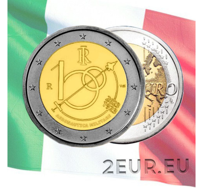Italia 2 euro UNC 2023 - 100 anni dell'Aeronautica Militare Italiana
