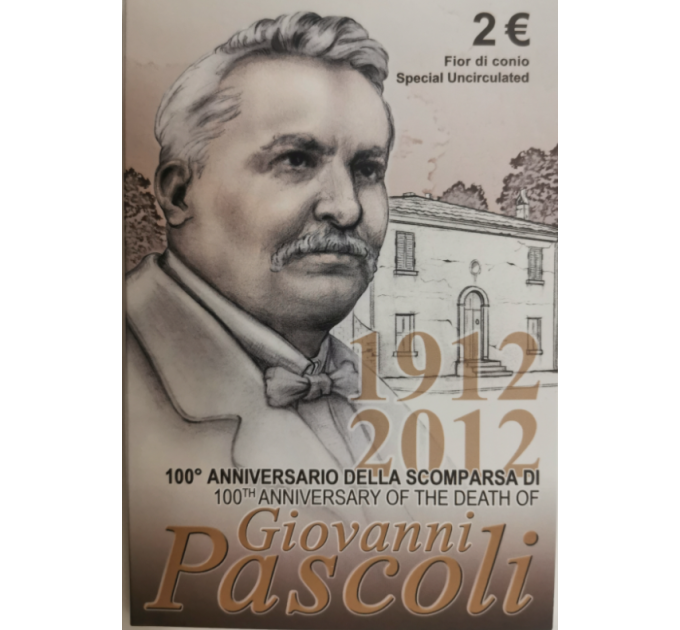 Italia 2 euro BU 2012 - 100 ANNI DELLA MORTE DI GIOVANNI PASCOLI