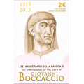 Italia 2 euro BU 2013 - 700° COMPLEANNO DI GIOVANNI BOCCACCIO