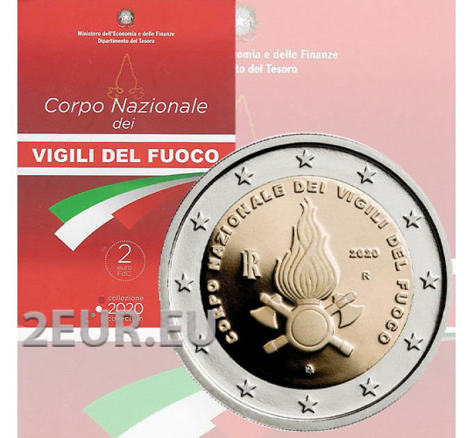 Italia 2 euro BU 2020 - 80° anniversario della fondazione del Corpo Nazionale dei Vigili del Fuoco