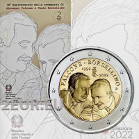Italia 2 euro BU 2022 - 30° anniversario della morte di Giovanni Falcone e Paolo Borsellino