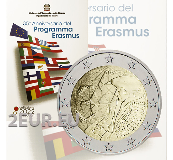 Italia 2 euro BU 2022 - 35 anni del Programma Erasmus