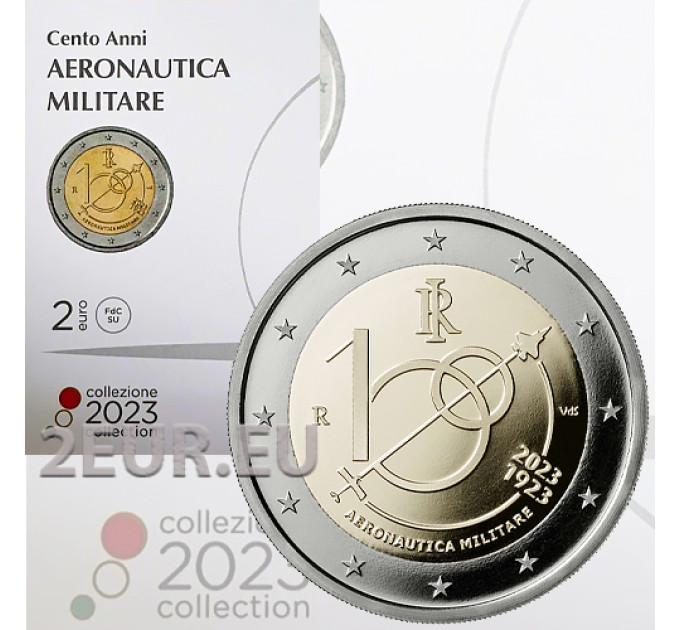 Italia 2 euro BU 2023 - 100 anni dell'Aeronautica Militare Italiana