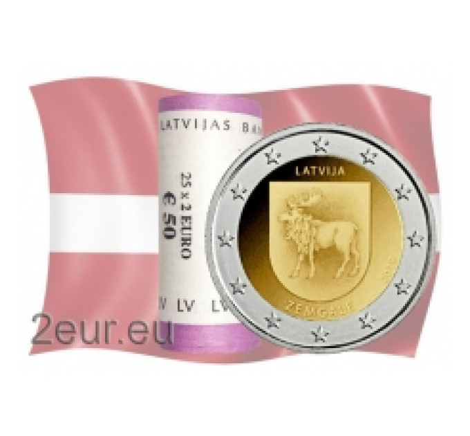 Lettonia 2 euro UNC rotolo 2018 - Zemgale
