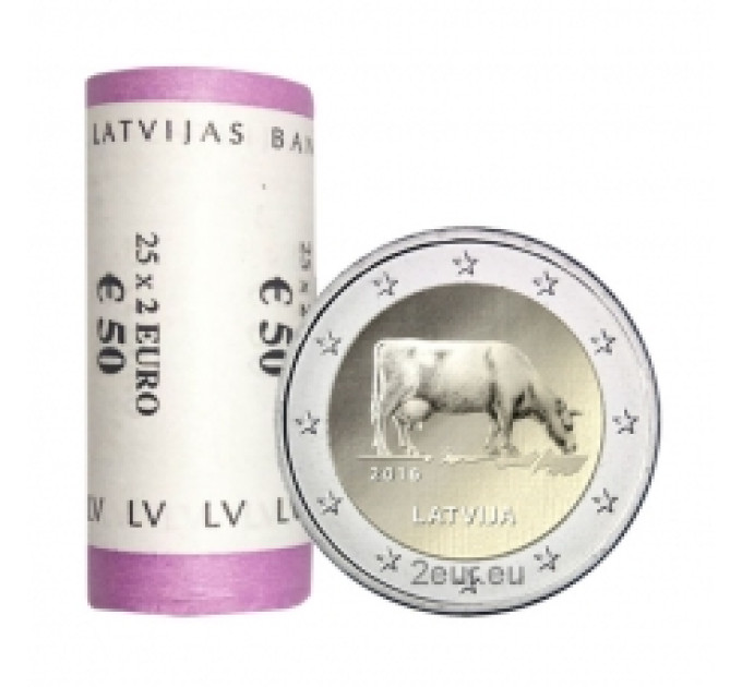 Lettonia 2 euro UNC rotolo 2016 - Agricoltura della Lettonia