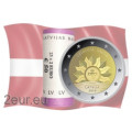 Lettonia 2 euro UNC rotolo 2019 - Sole nascente