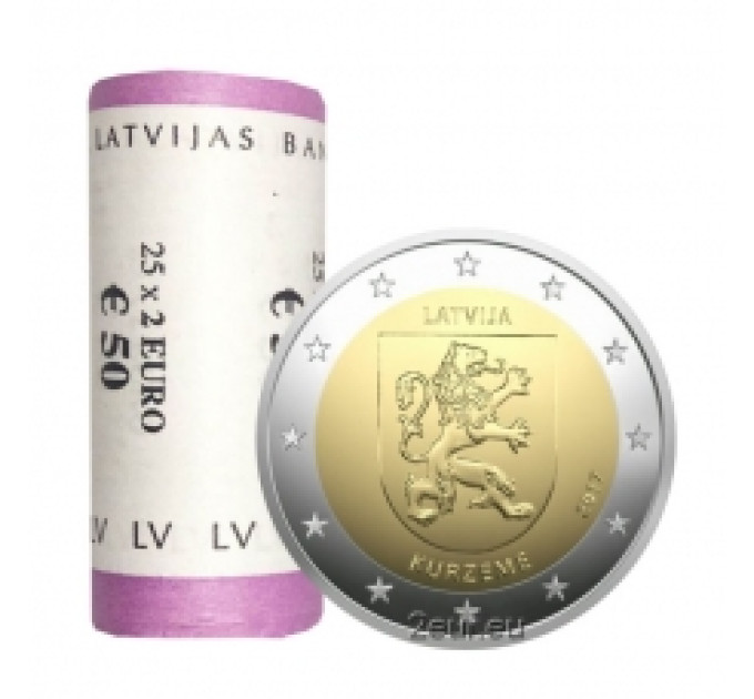 Lettonia 2 euro UNC rotolo 2017 - Kurzeme