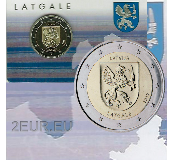 Lettonia 2 euro fdc 2017 - Latgale  