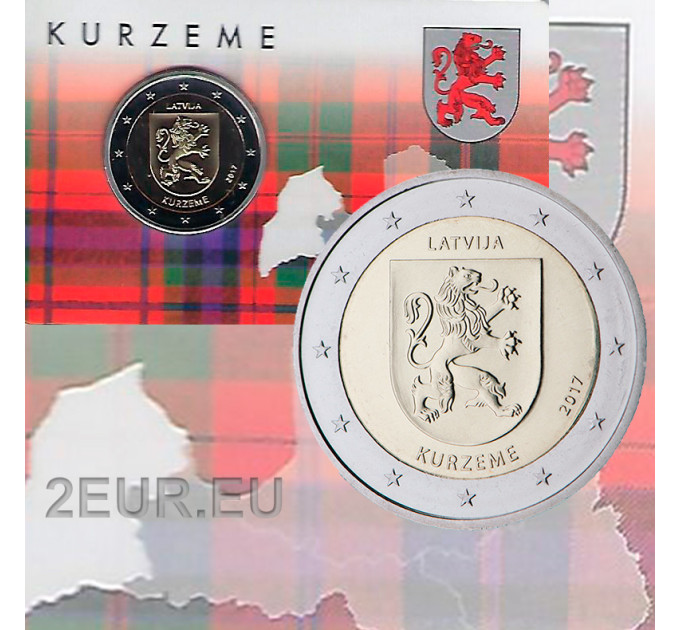 Lettonia 2 euro BU  2017 - Kurzeme