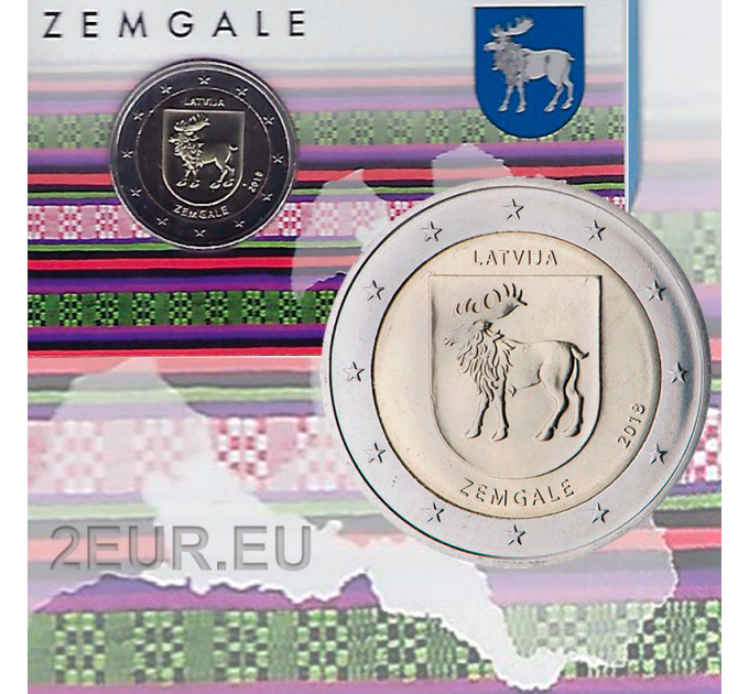 Lettonia 2 euro BU 2018 - Zemgale 