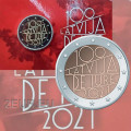 Lettonia 2 euro BU 2021 - 100° Anniversario del Riconoscimento della Repubblica di Lettonia  