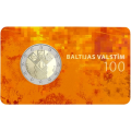 Lettonia 2 euro BU 2018 - 100 anni di indipendenza degli Stati baltici 