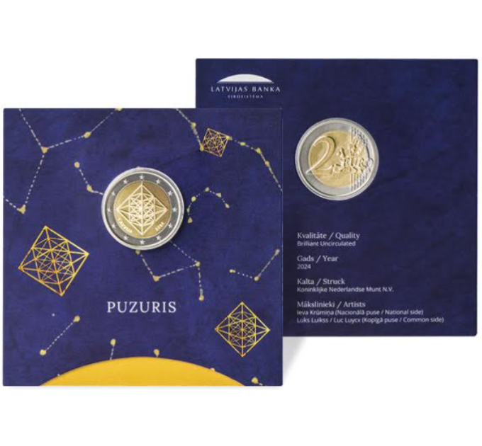 Lettonia 2 euro fdc 2024 - Puzuris
