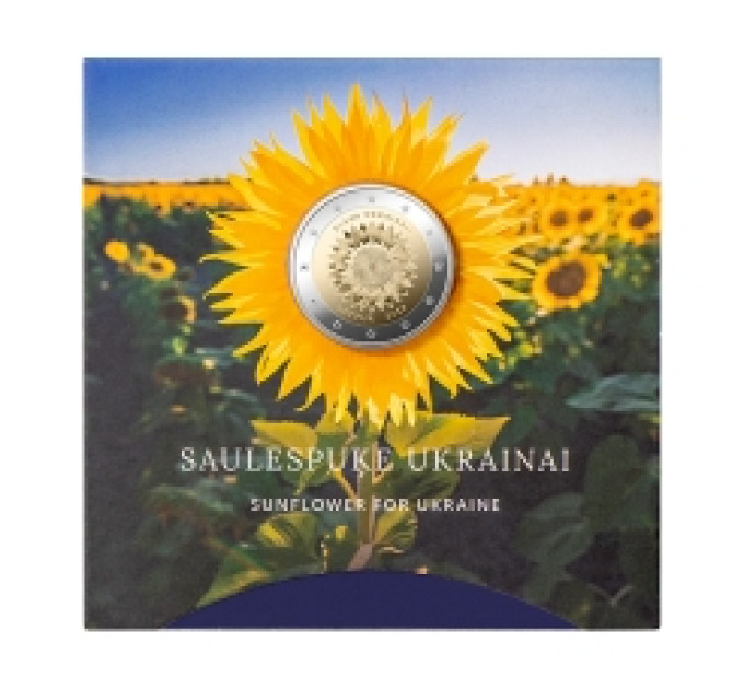 Lettonia 2 euro fdc 2023 - Slava Ucraina  