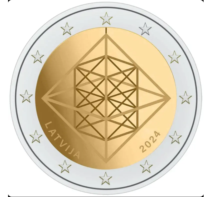 Lettonia 2 euro UNC 2024 - Puzuris
