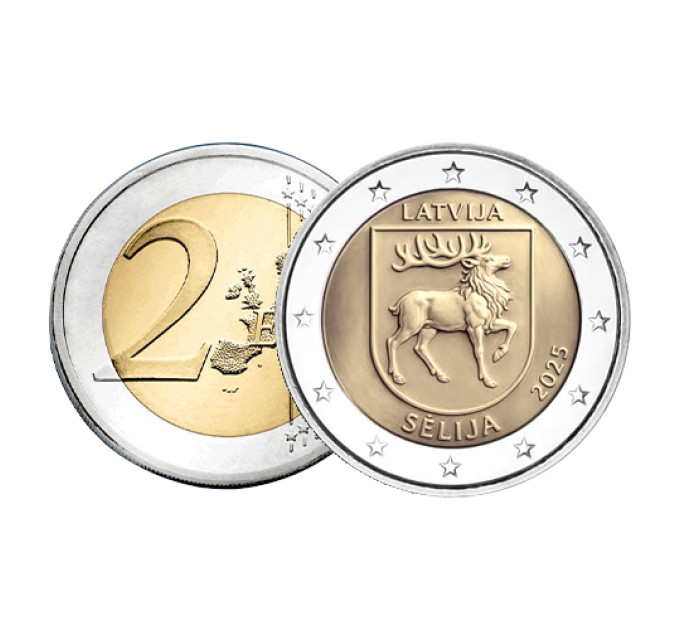 Lettonia 2 euro UNC 2025 - Sēlija