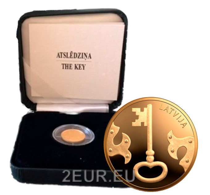Lettonia 5 euro oro proof 2021 - La Chiave