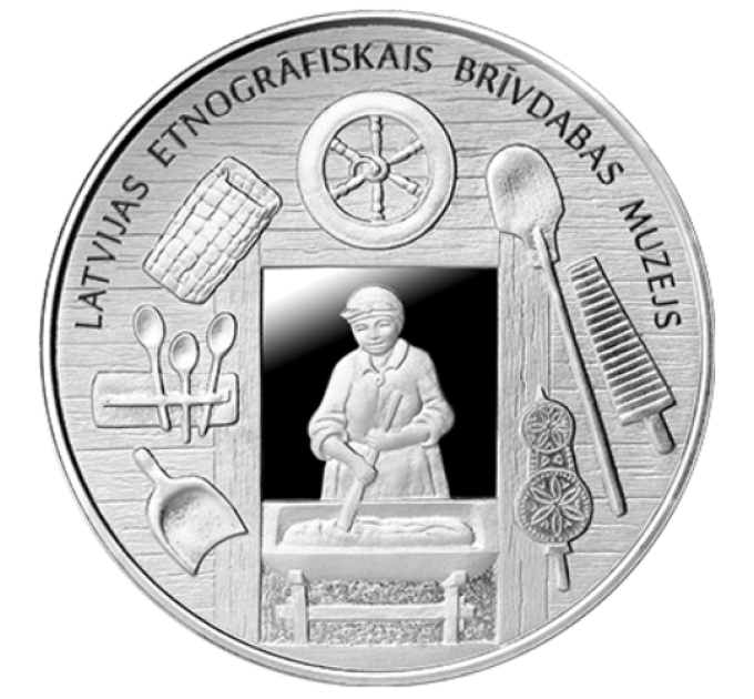 Lettonia 5 euro argento proof 2024 - Attraverso i tempi