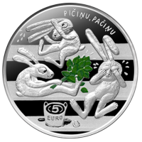Lettonia 5 euro argento proof 2024 - Gioia dell'infanzia
