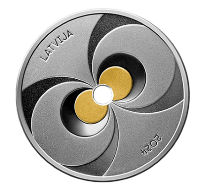 Lettonia 5 euro argento proof 2024 - Moneta energetica