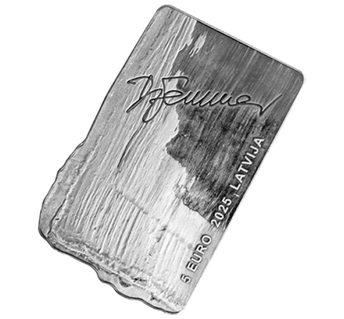 Lettonia 5 euro argento proof 2025 - Gemma