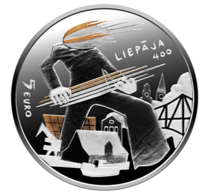 Lettonia 5 euro argento proof 2025 - Sole e vento