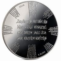 Lettonia 5 euro argento proof 2026 - Corona nuziale