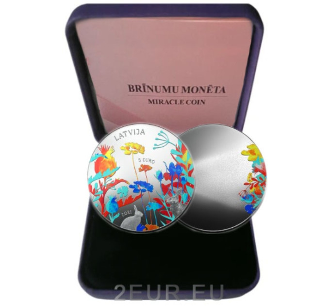 Lettonia 5 euro argento proof 2021 - Moneta dei miracoli