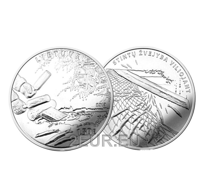 Lituania 1,5 euro UNC 2019 - Smelt Fishing by Attracting