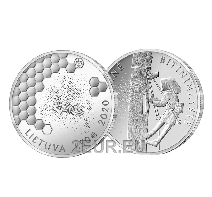 Lituania 1,5 euro UNC 2020 - Apicoltura arborea